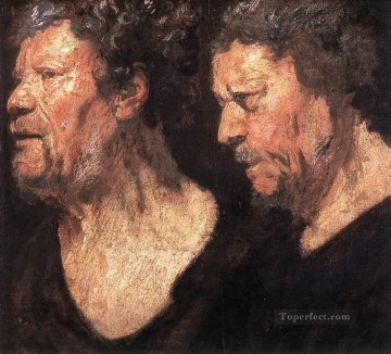 バロック Painting - アブラハム・グラフェウスの頭部の研究 フランドル・バロック様式 ヤコブ・ヨルダーンス